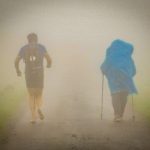 In the Pyrenees mist ...